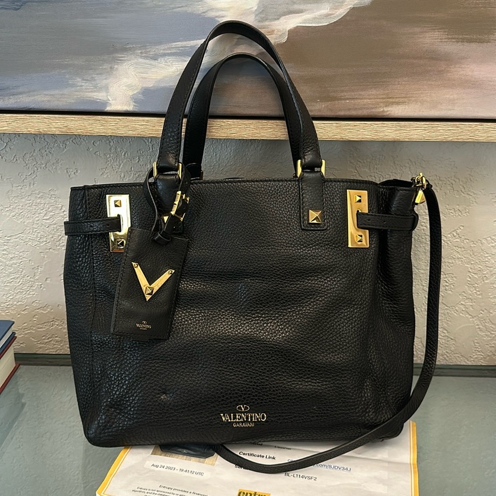 Valentino rockstud double handle tote